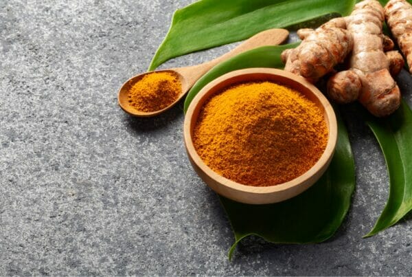 Be So Well - Showing powdered and whole Turmeric for health benefits