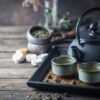 Green Tea Benefits For Skin - Green Tea served from a tea set